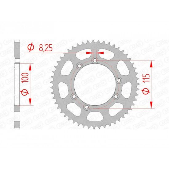 Couronne AFAM acier standard 92115 - 420