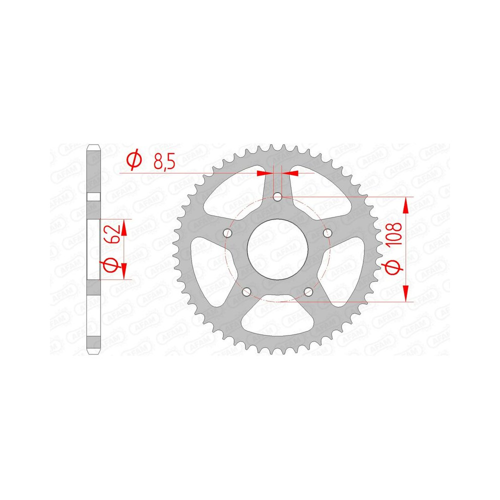 Couronne AFAM acier standard 92122 - 420