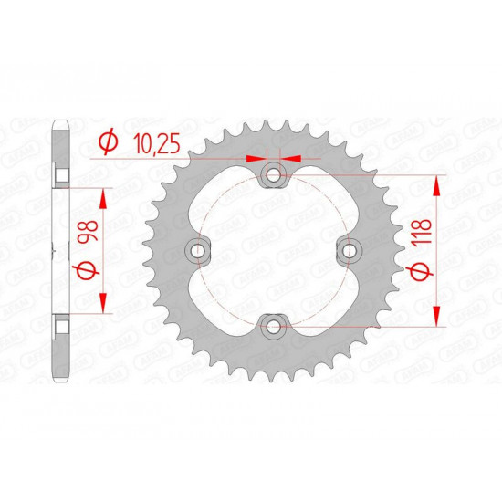 Couronne AFAM acier standard 92401 - 520