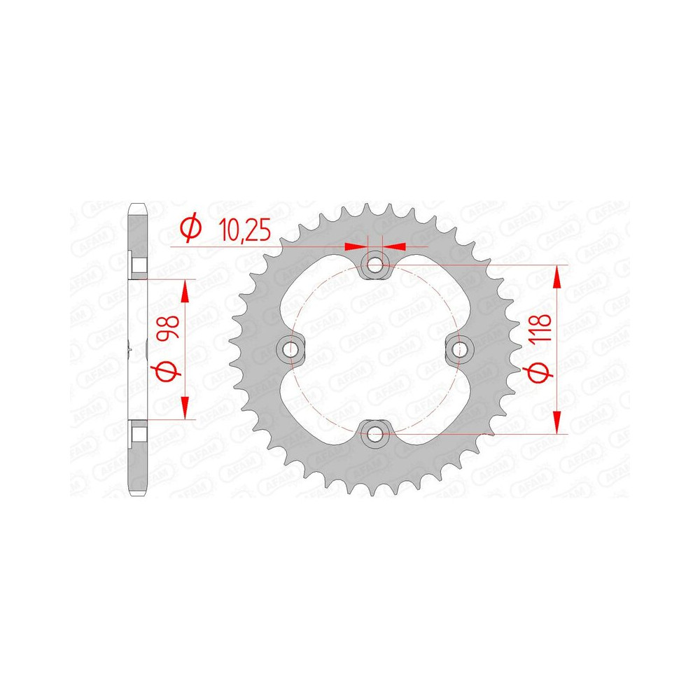 Couronne AFAM acier standard 92401 - 520