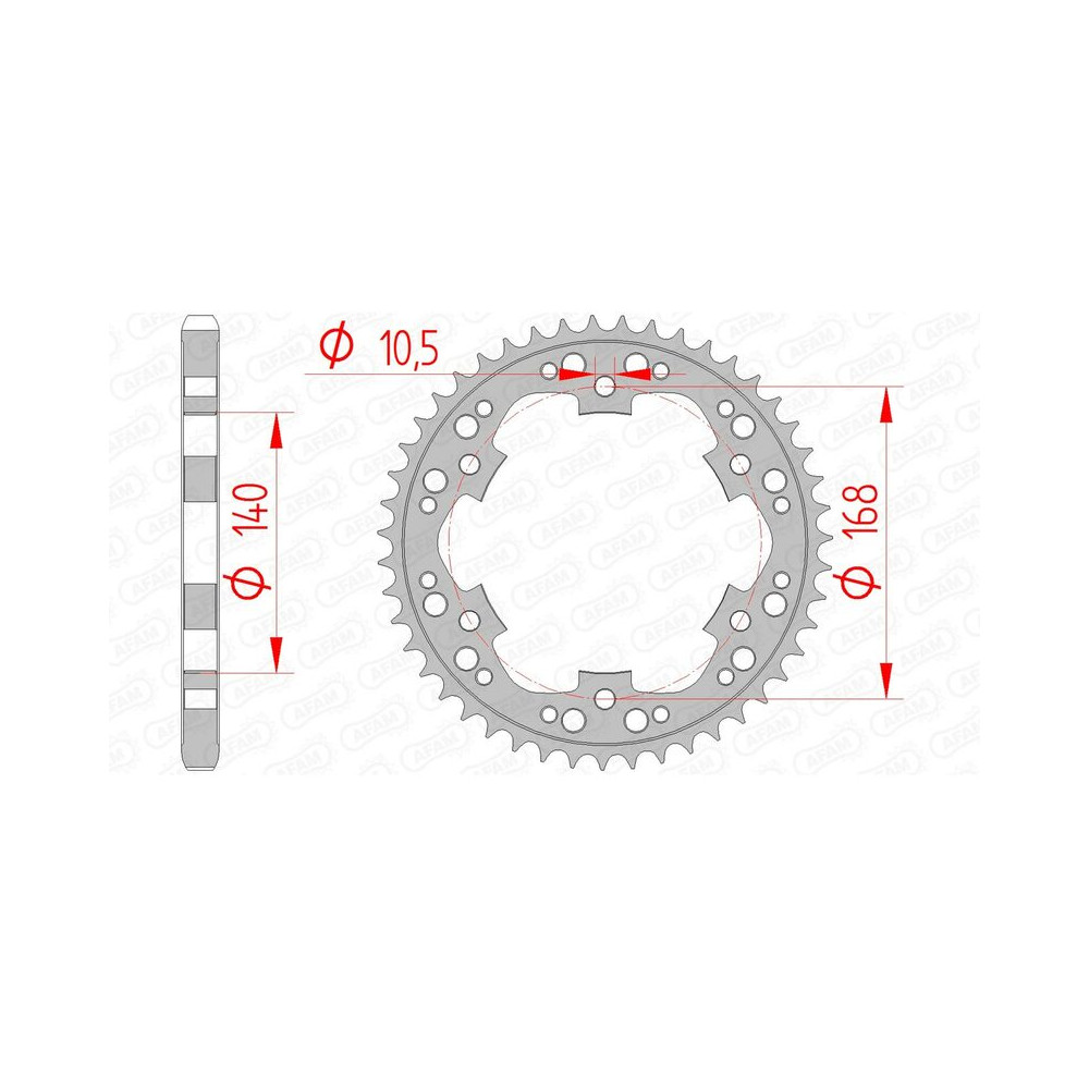 Couronne AFAM acier standard 92635 - 525