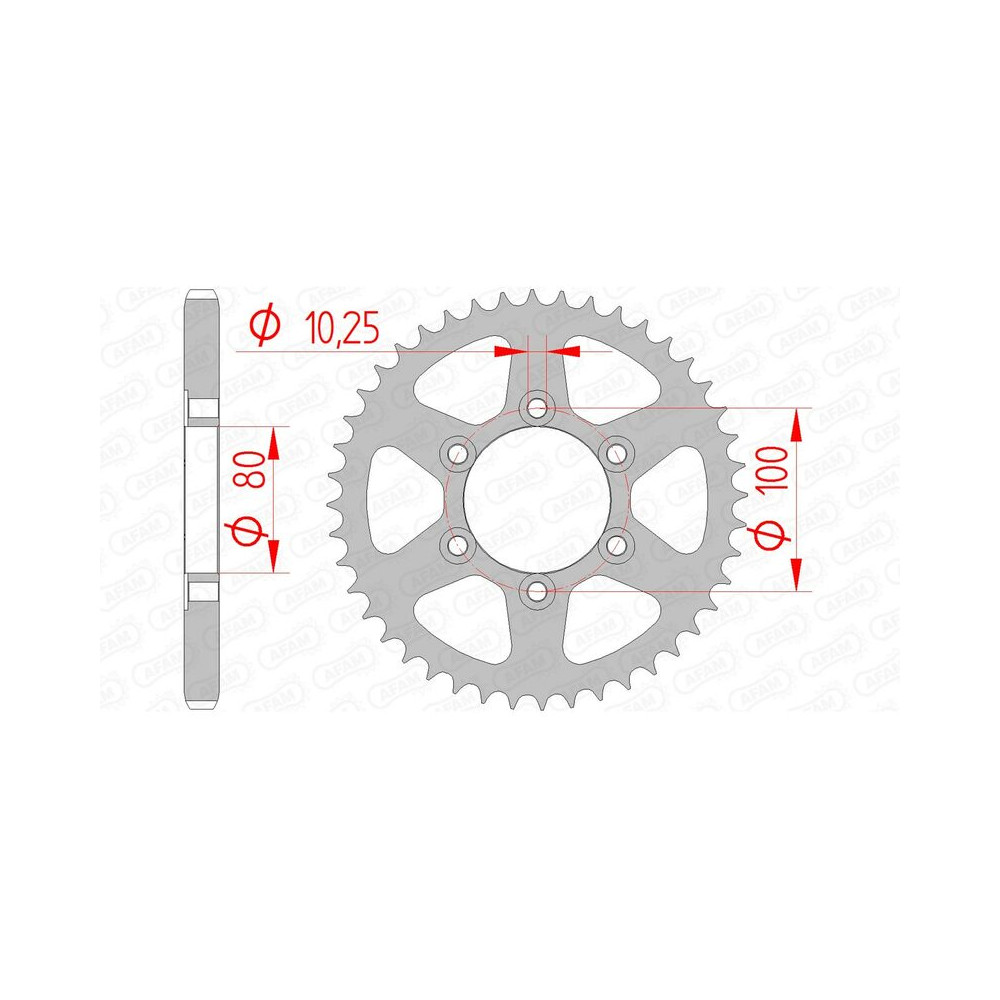 Couronne AFAM acier standard 92666 - 525