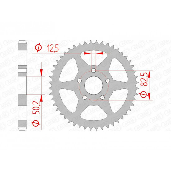 Couronne AFAM acier standard 92803 - 530