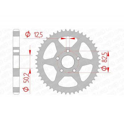 Couronne AFAM acier standard 92803 - 530