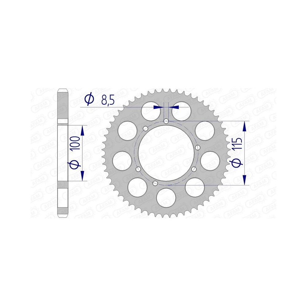 Couronne AFAM aluminium 93117 - 428