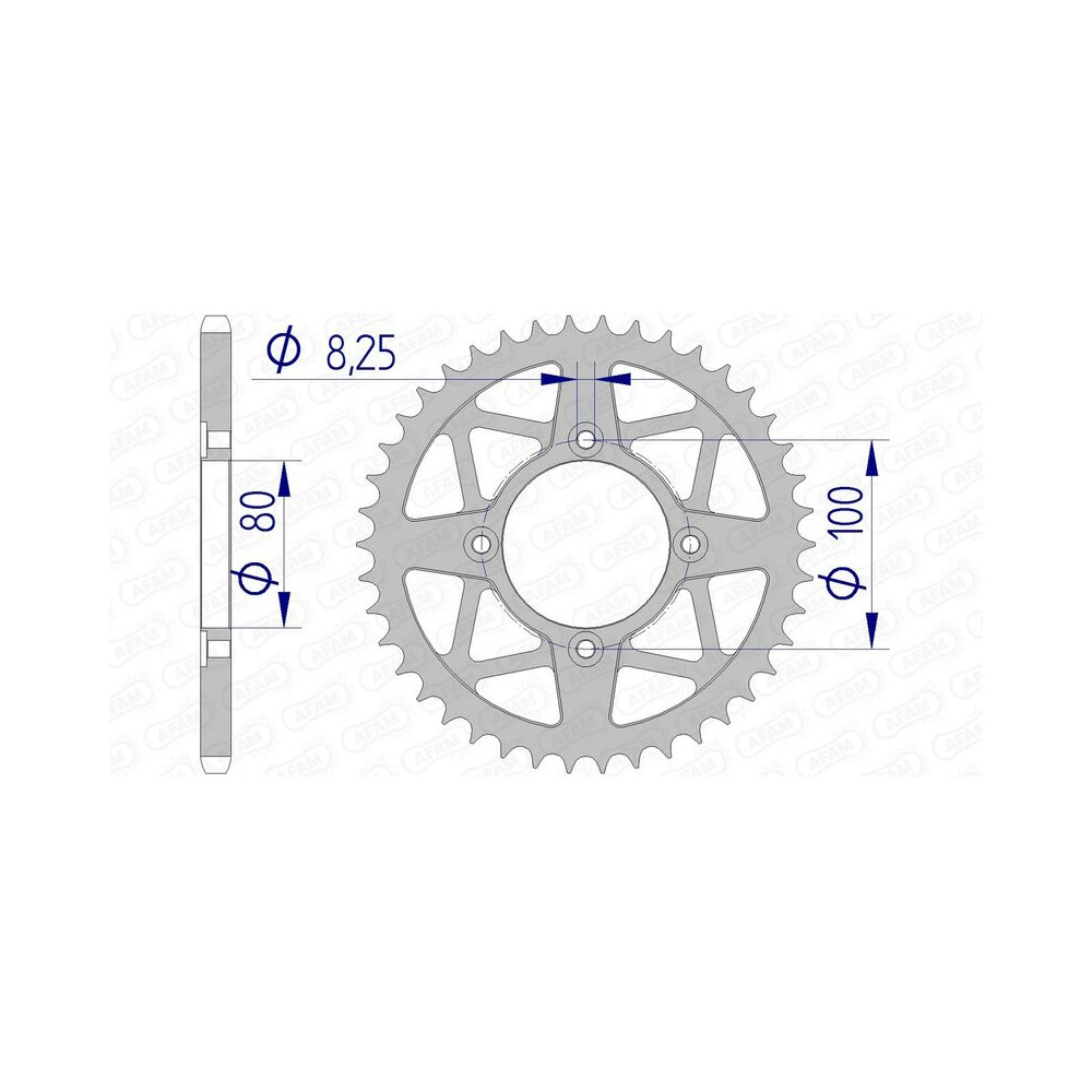 Couronne AFAM aluminium 93320 - 520