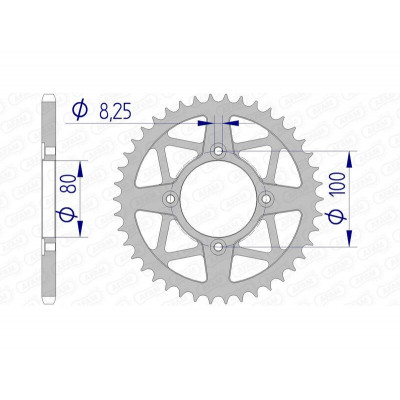 Couronne AFAM aluminium 93320 - 520