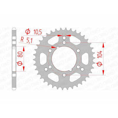 Couronne AFAM acier standard 98300 - 520