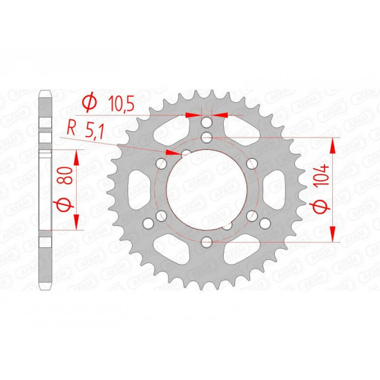 Couronne AFAM acier standard 98300 - 520