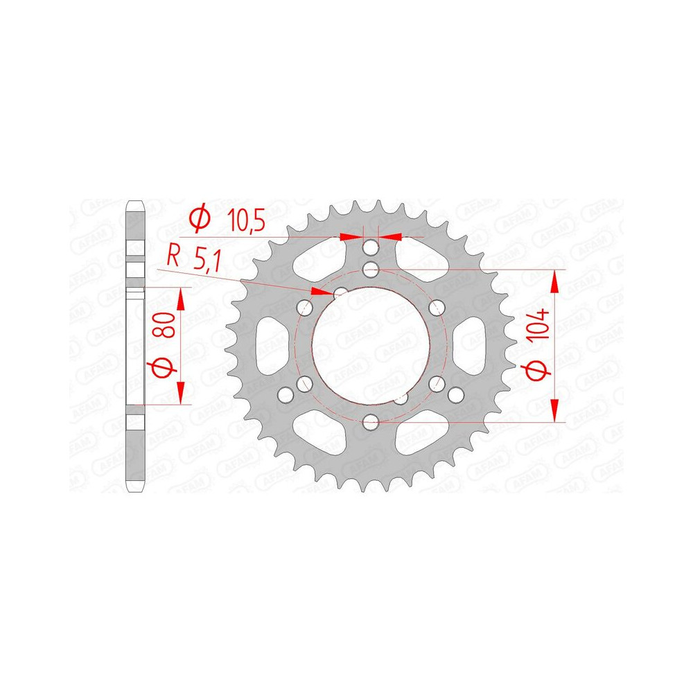 Couronne AFAM acier standard 98300 - 520