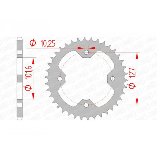 Couronne AFAM acier standard 98500 - 520