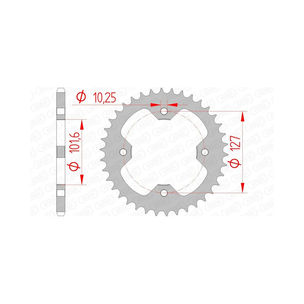 Couronne AFAM acier standard 98500 - 520