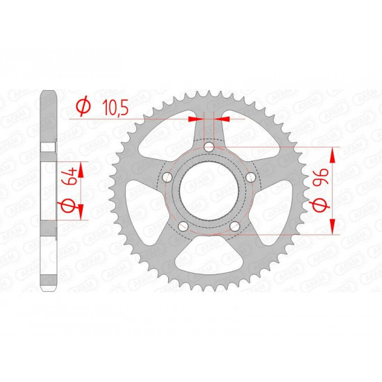 Couronne AFAM acier standard 10203 - 428