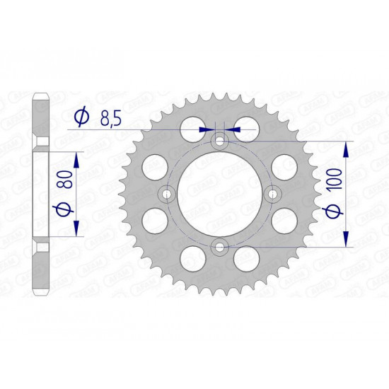 Couronne AFAM aluminium Ultra-Light 11110 - 428