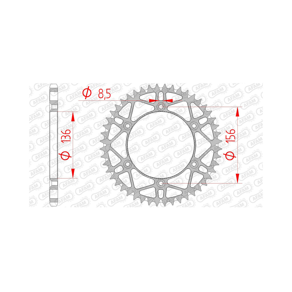 Couronne AFAM acier anti-boue 14206 - 520