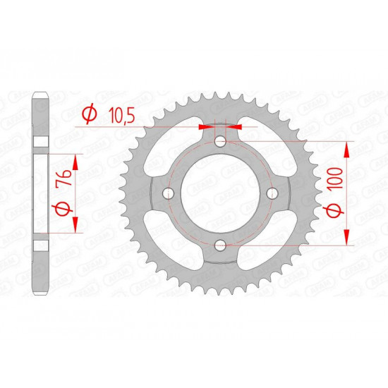 Couronne AFAM acier standard 14208 - 428