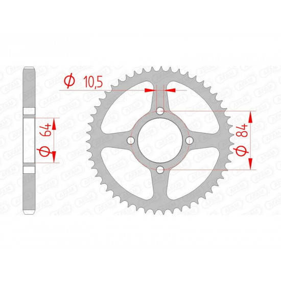 Couronne AFAM acier standard 14215 - 428