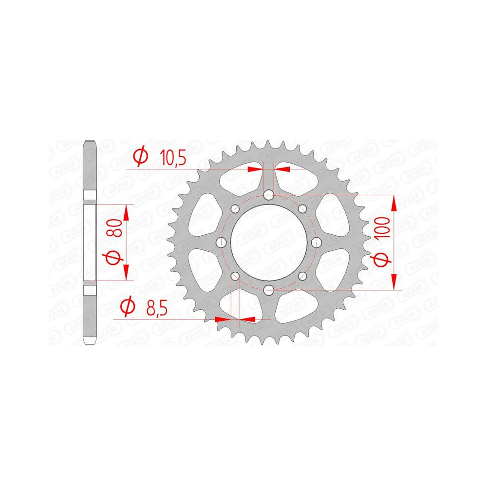 Couronne AFAM acier standard 14312 - 520