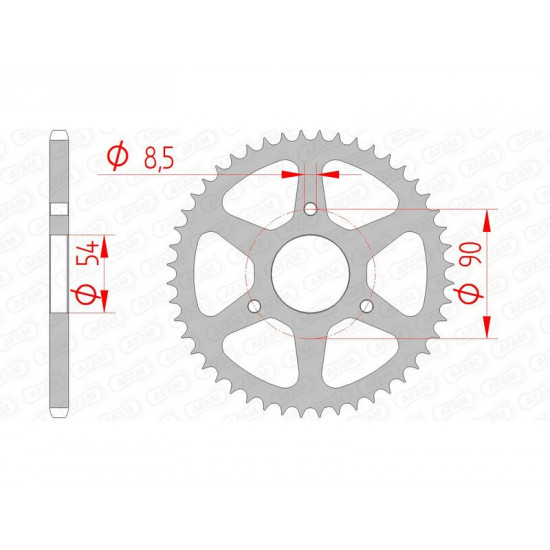 Couronne AFAM acier standard 146100 - 420