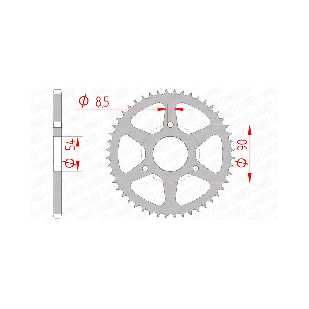 Couronne AFAM acier standard 146100 - 420