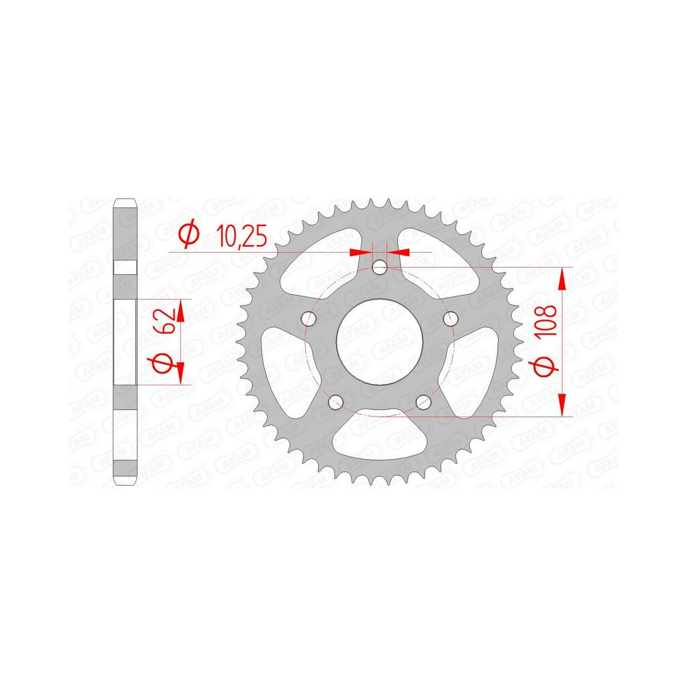 Couronne AFAM acier standard 47201 - 428