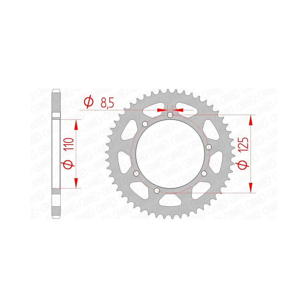 Couronne AFAM acier standard 14109 - 420