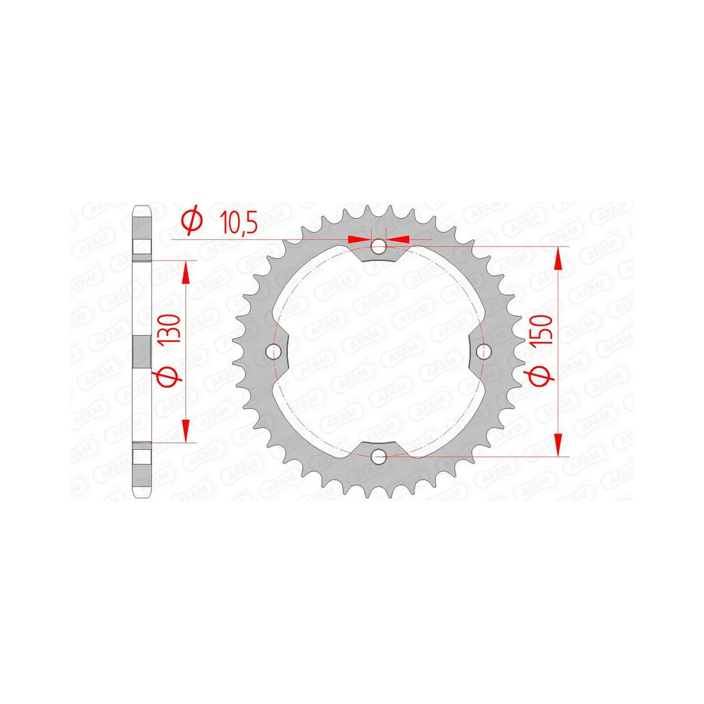 Couronne AFAM acier standard 92328 - 520