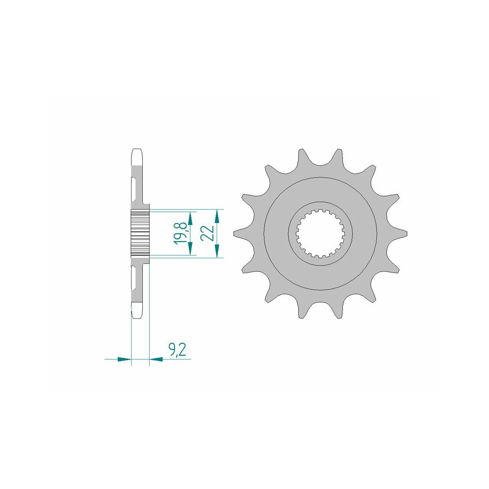 Pignon AFAM acier standard 24305 - 520