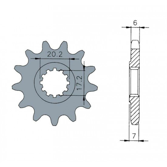 Pignon TECNIUM acier standard 1120 - 420