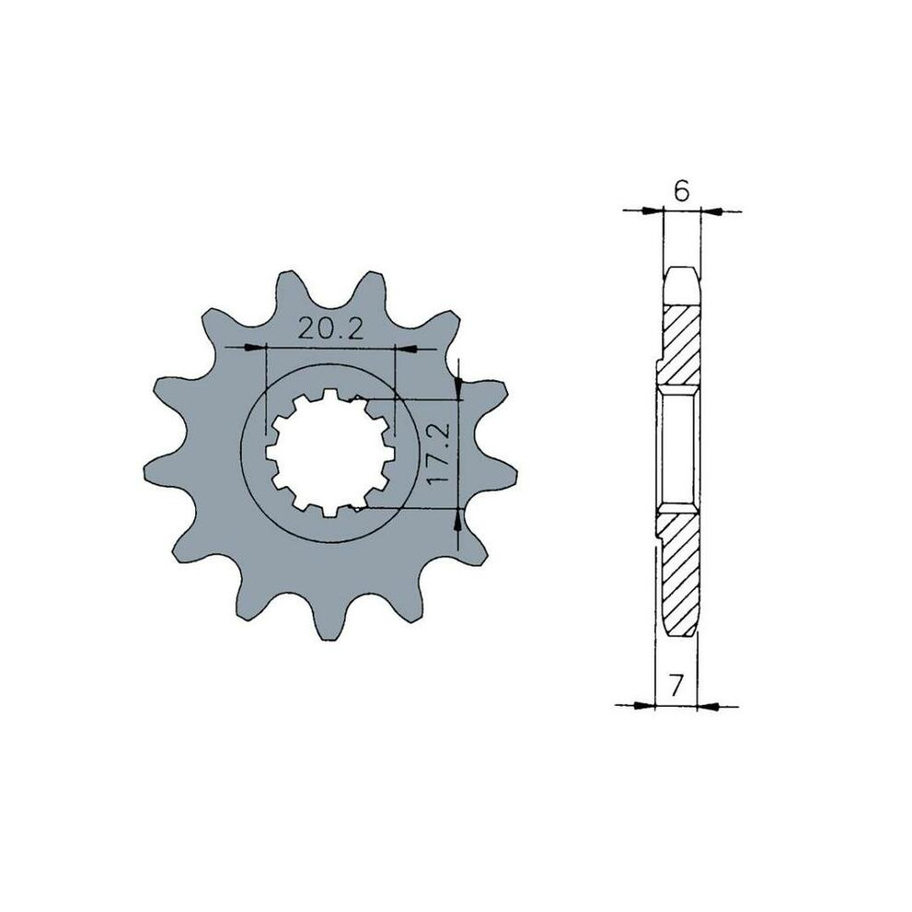 Pignon TECNIUM acier standard 1120 - 420