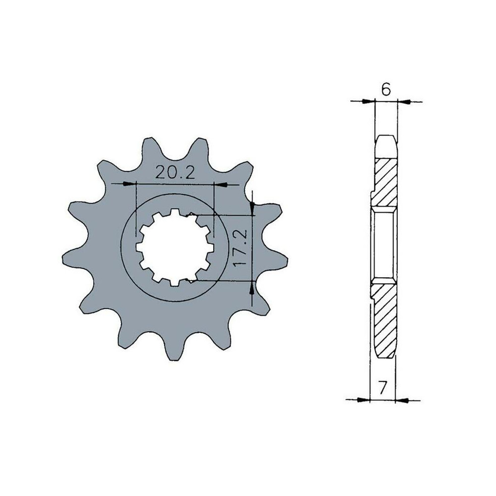 Pignon TECNIUM acier standard 1120 - 420