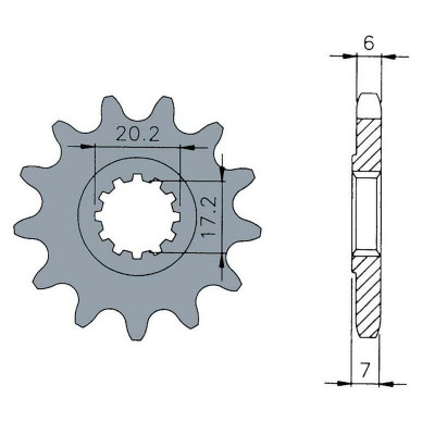 Pignon TECNIUM acier standard 1120 - 420