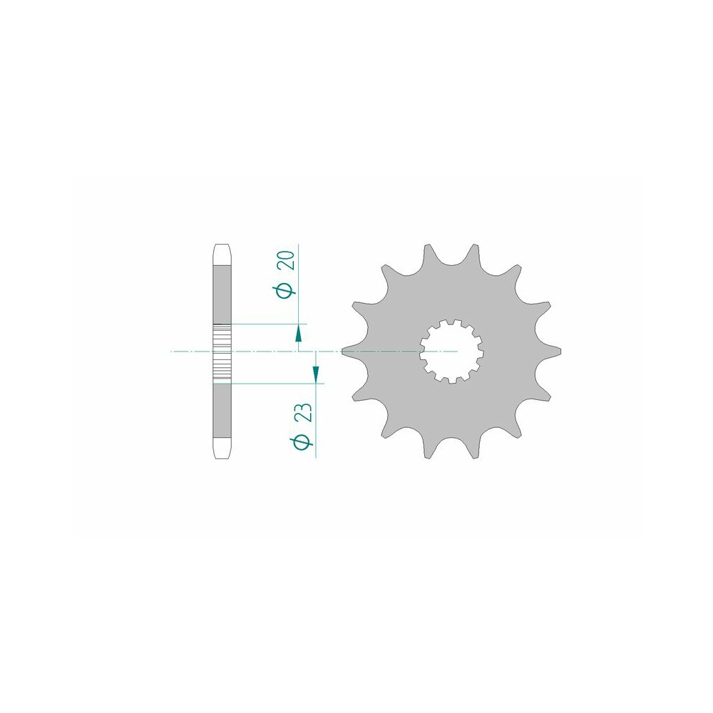 Pignon AFAM acier standard 22404 - 525