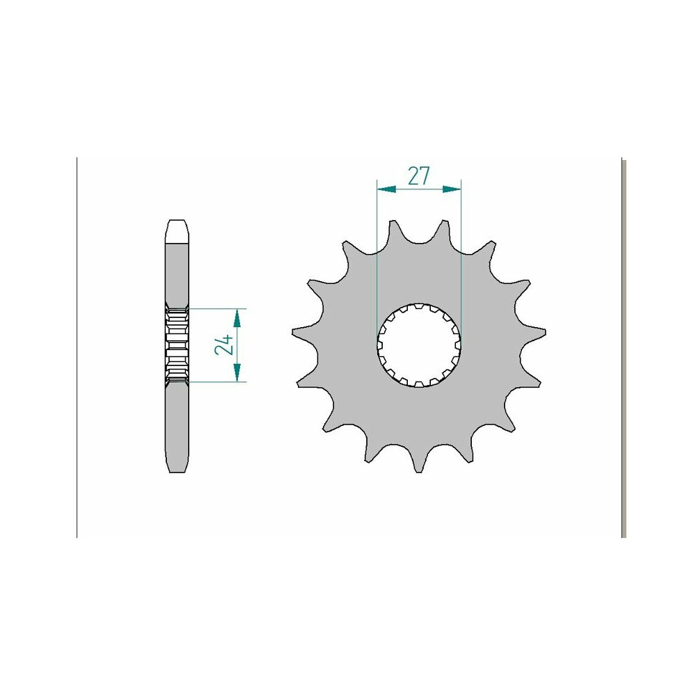 Pignon AFAM acier standard 22900 - 530