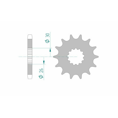 Pignon AFAM acier standard 52900 - 530