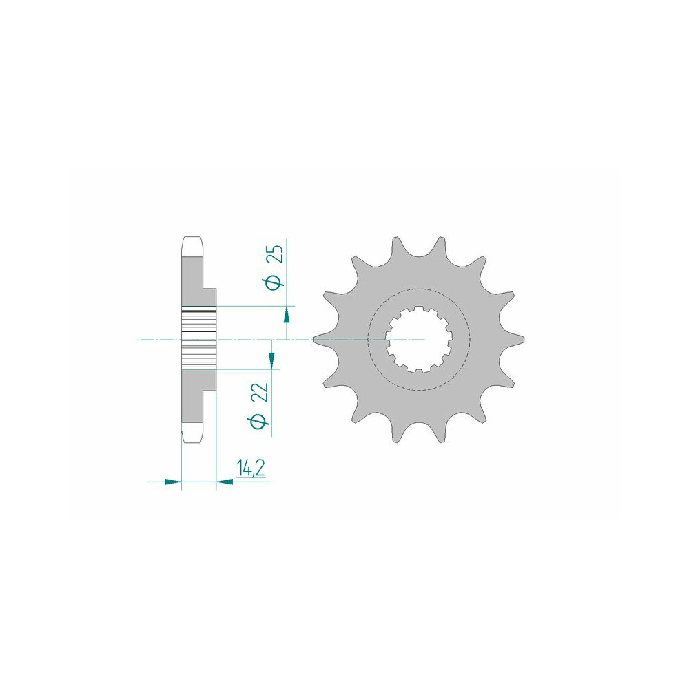 Pignon AFAM acier standard 22601 - 630