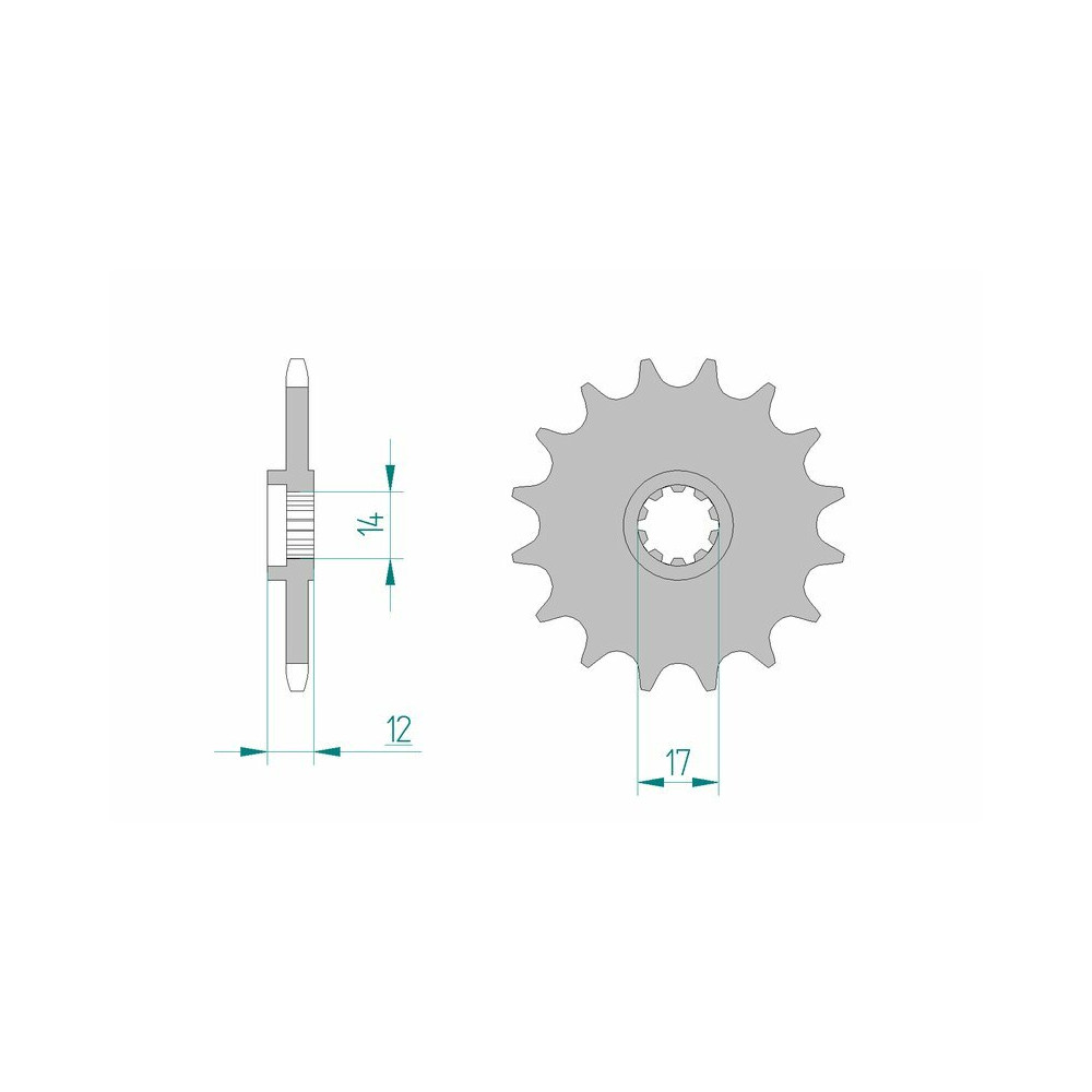 Pignon AFAM acier standard 58102 - 420