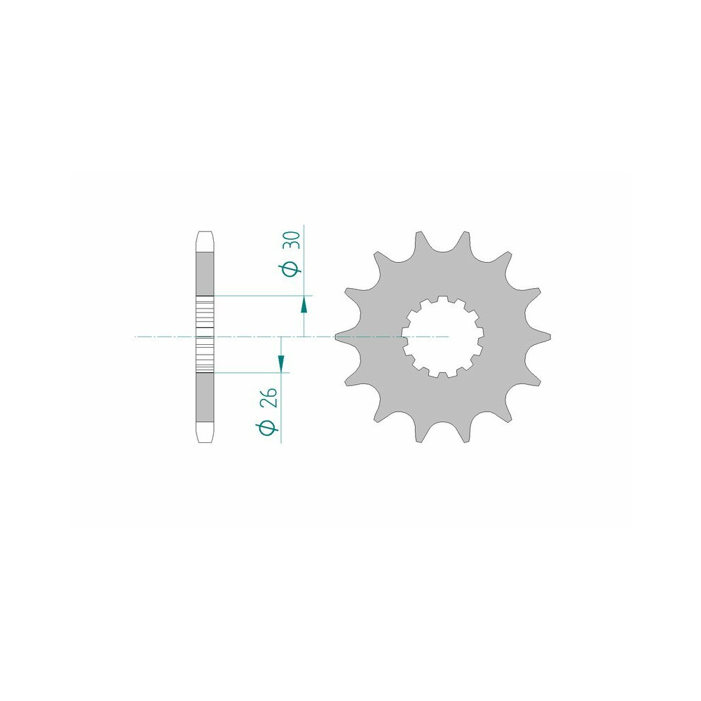 Pignon AFAM acier standard 88600 - 525