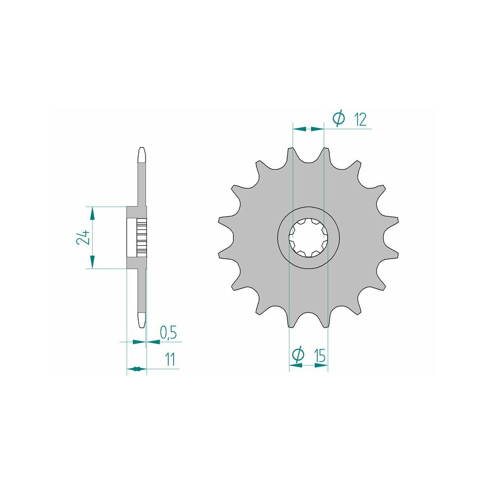 Pignon AFAM acier standard 94100 - 415