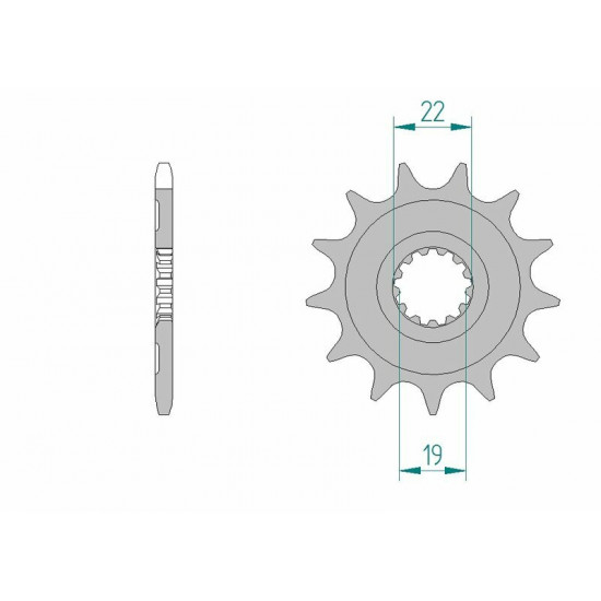 Pignon AFAM acier standard 64305 - 520