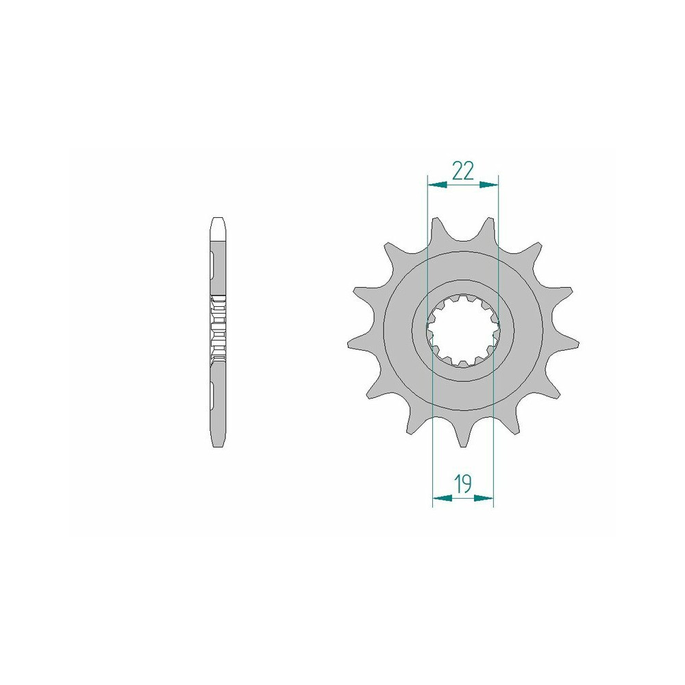 Pignon AFAM acier standard 64305 - 520