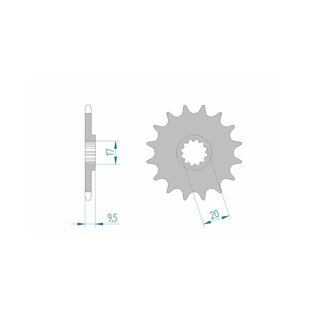 Pignon AFAM acier standard 94120 - 420