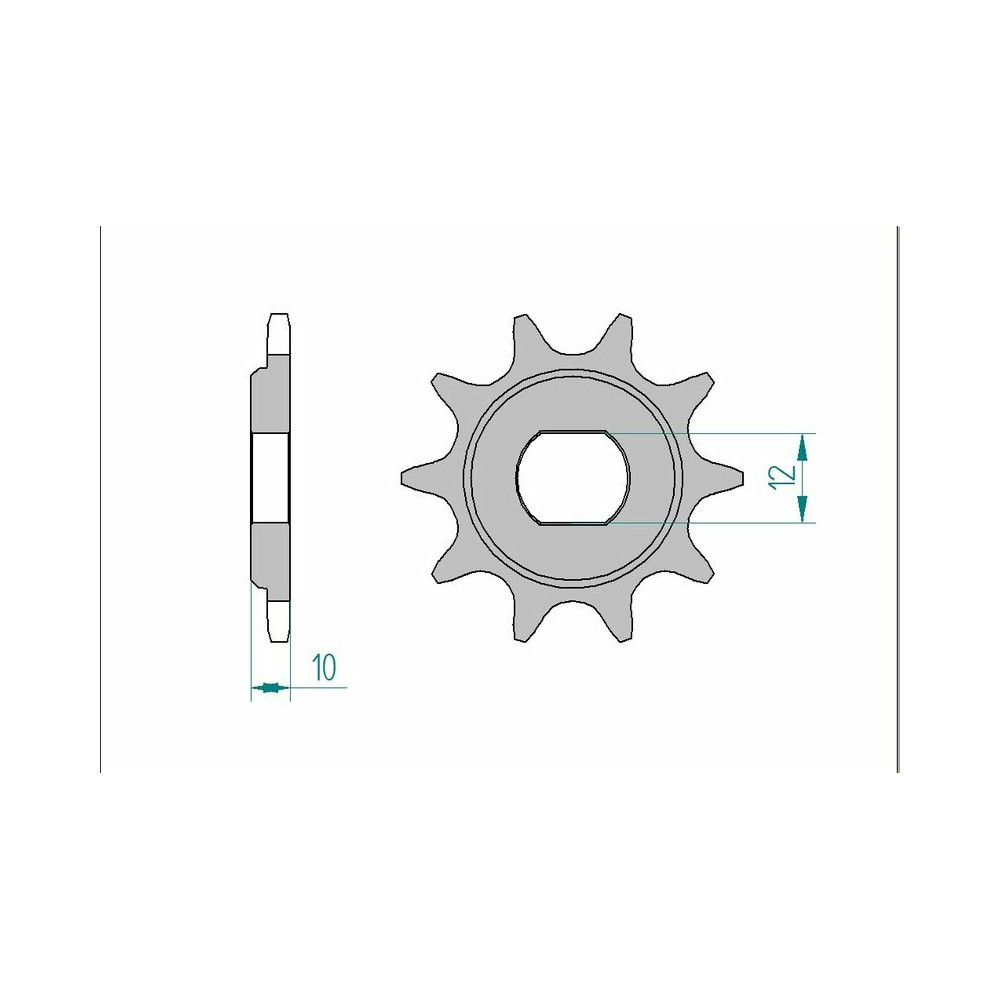 Pignon AFAM acier standard 94122 - 415