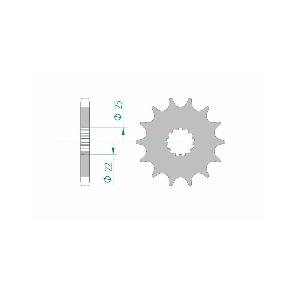 Pignon AFAM acier standard 28400 - 530