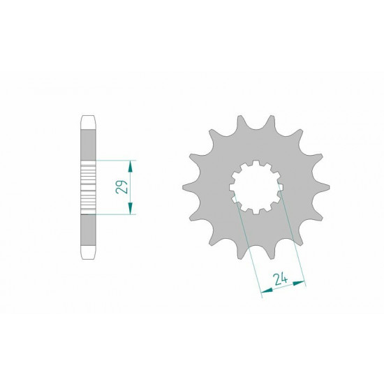 Pignon AFAM acier standard 24601 - 530