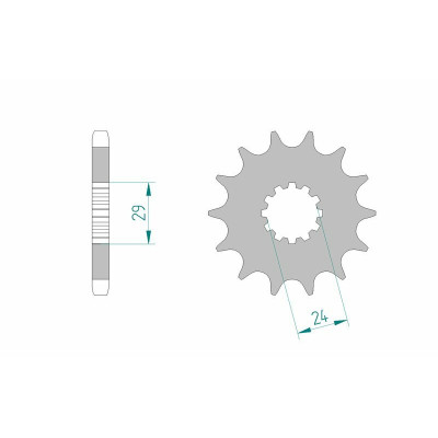 Pignon AFAM acier standard 24601 - 530