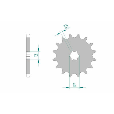 Pignon AFAM acier standard 22102 - 428