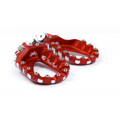 Repose-pieds S3 Hard Rock Enduro aluminium rouge