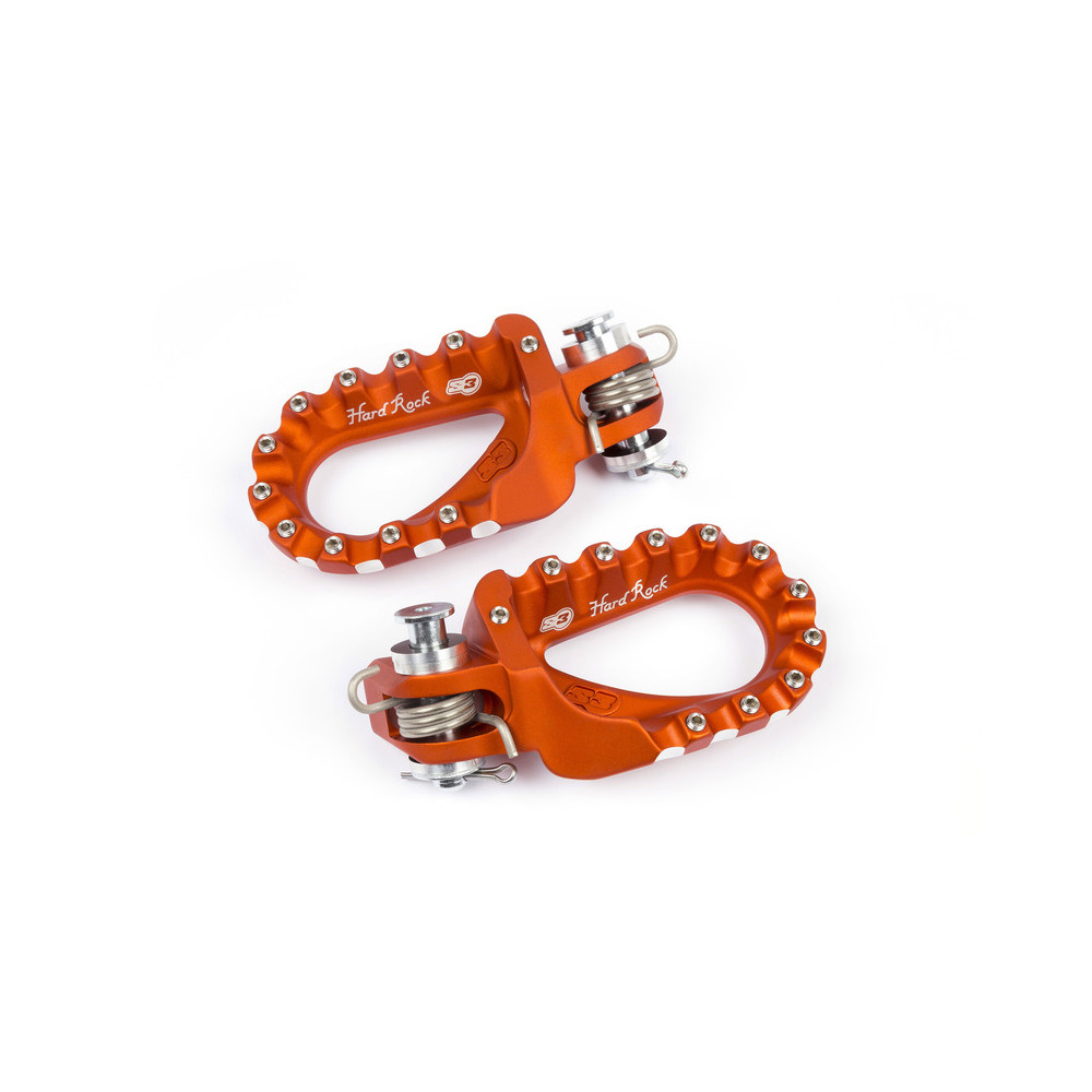 Repose-pieds S3 Hard Rock Enduro aluminium orange