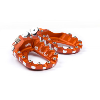 Repose-pieds S3 Hard Rock Enduro aluminium orange